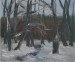 Zima v Průhonickém parku, 1986, olej